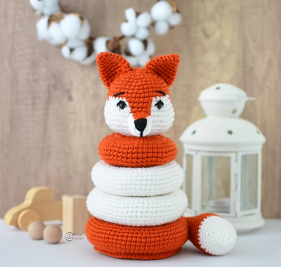 stacking crochet toy