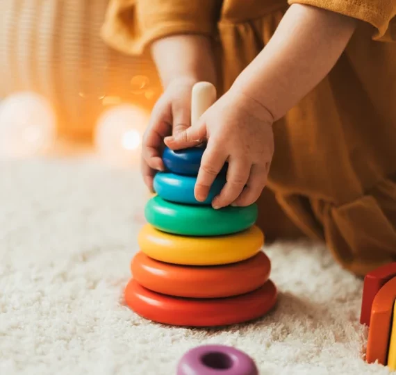 baby wooden stacking toy