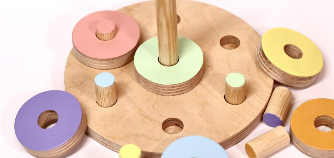 stacking rings toy wooden